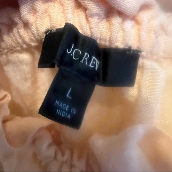 J.Crew Tie-shoulder Linen Tank Top Size L peach pink -Summer Boho Vacation Beach - Picture 5 of 7